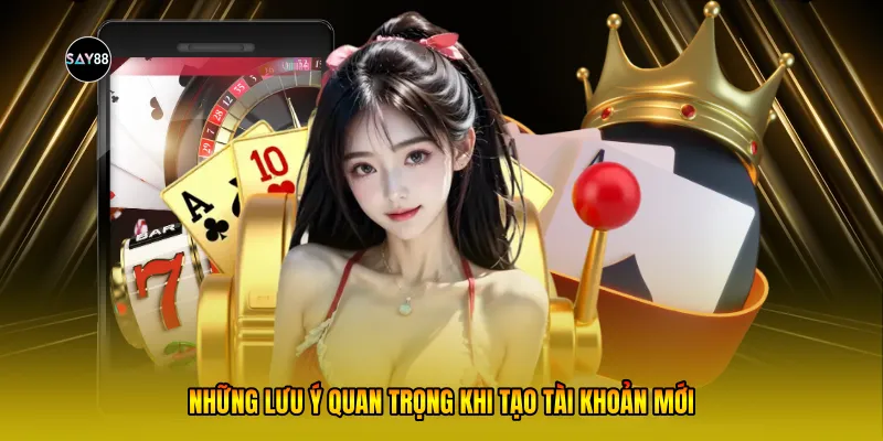  Những lưu ý quan trọng khi tạo tài khoản mới